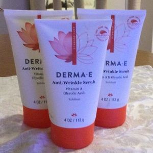 THREE Tubes of Derma E Anti Wrinkle Scrub